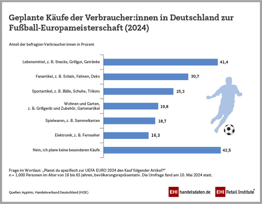 Geplante Käufe der Verbraucher:innen in Deutschland zur Fußball-Europameisterschaft (2024)